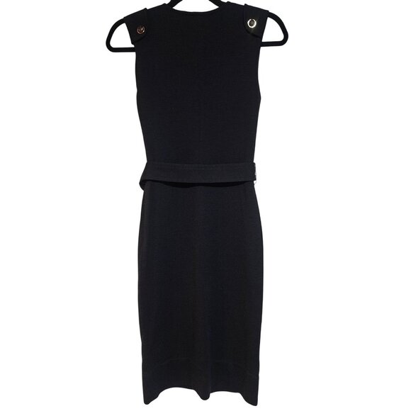 Tory Burch Black Wool Sheath short Dress XS Office Old Money Preppy Chic - Picture 3 of 16
